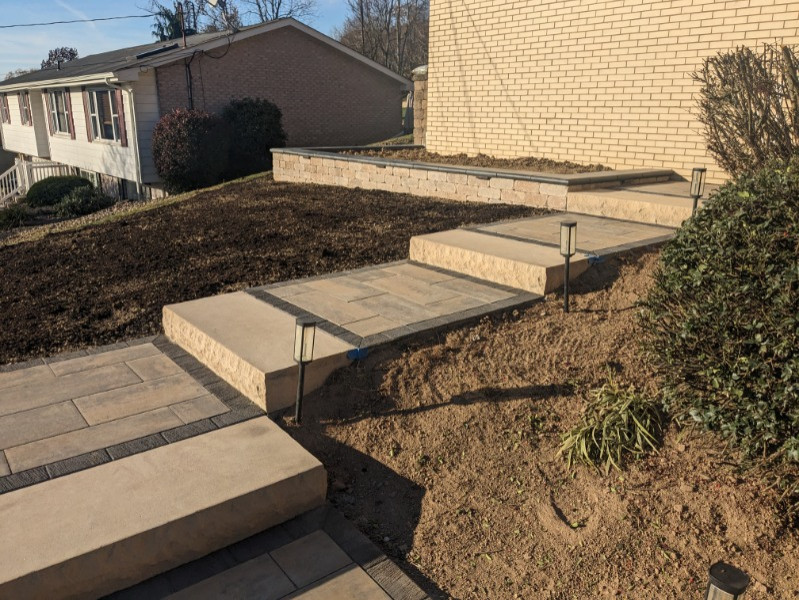 Steps and Retaining Wall