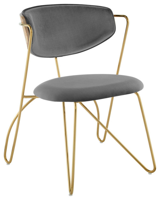 dining chairs with gold accents