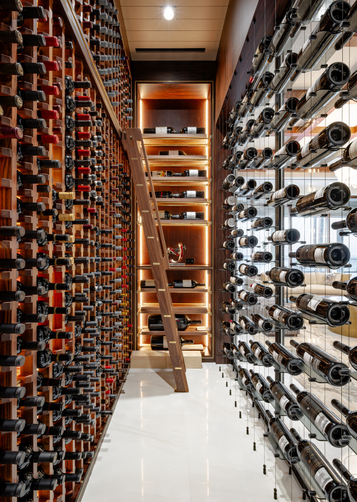 Custom Home Gulf Harbour River #1 - Contemporary - Wine Cellar - Miami ...
