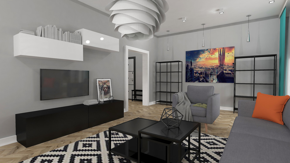 Апартаменты в скандинавском стиле для молодой семьи