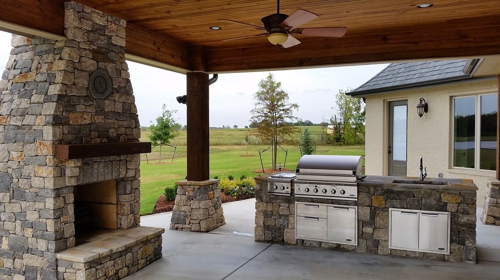Patio - transitional patio idea