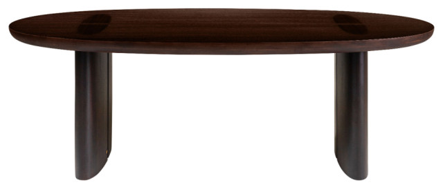 Oval Eucalyptus Dining Table, Versmissen Durban, Small - Transitional ...