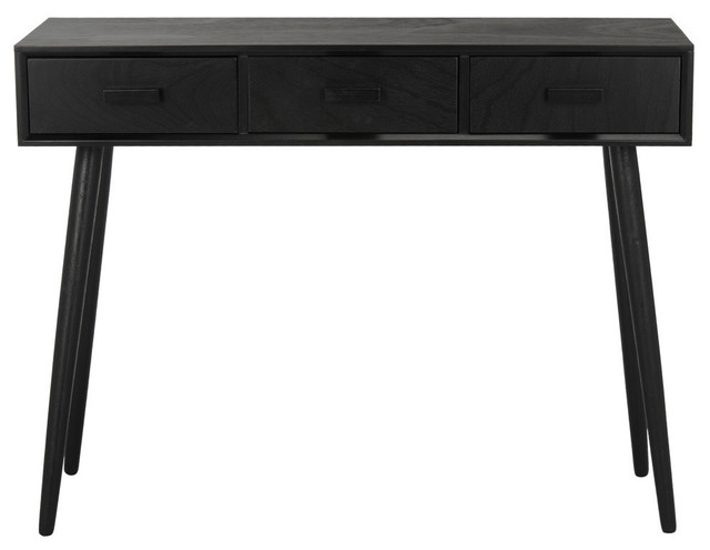 Safavieh Albus 3-Drawer Console Table, Black