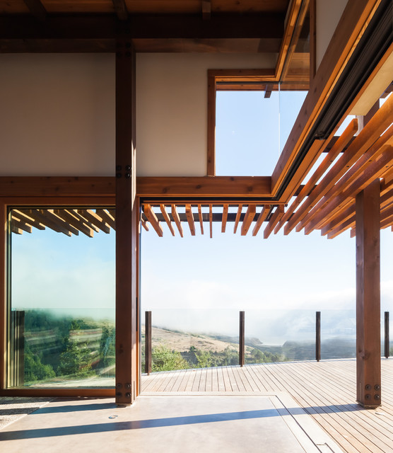 pool house contemporary-terrace