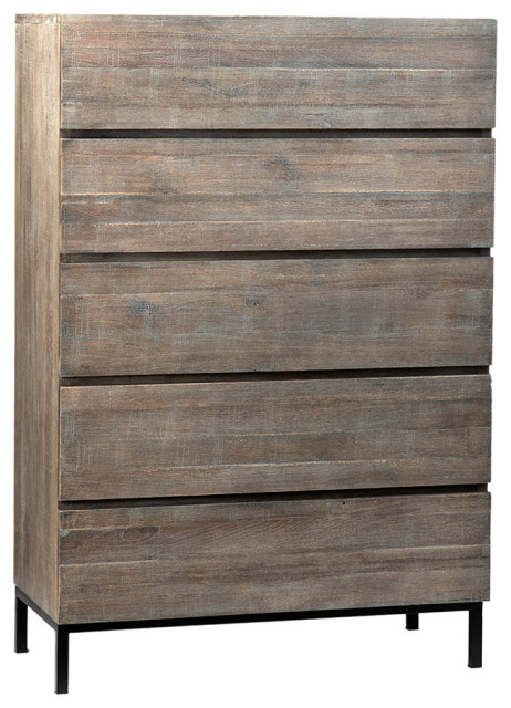 Dark Grey Wash Belson Tall Dresser Farmhouse Dressers By