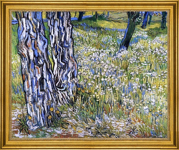 Vincent Van Gogh-16"x20" Framed Canvas