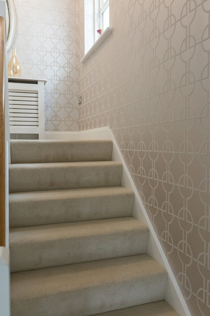 Beautiful small woodland development in Rathfarnham, Co Dublin. midcentury-staircase