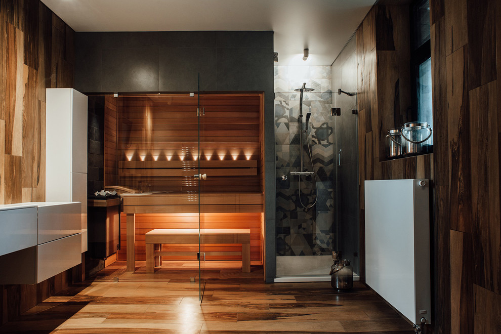 Кедровая сауна в загородном доме