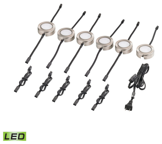 Tuxedo Swivel 6Piece LED Set, Black Contemporary