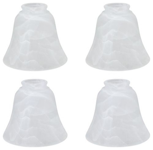 23027 4 Replacement Bell Shaped Alabaster Glass Shade Pack Traditional Lighting Globes And Shades By Aspen Creative Corporation - Faux Alabaster Glass Shades Replacement 23027 4 Replacement Bell Shaped Alabaster Glass Shade Pack Traditional Lighting Globes And Shades By Aspen Creative Corporation - Faux Alabaster Glass Shades Replacement