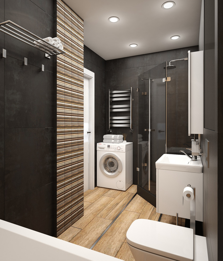 Мужской санузел в стиле Лофт