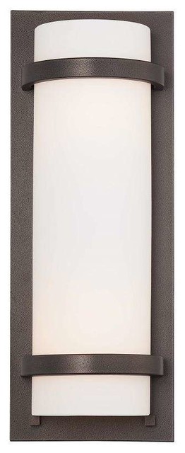 2-Light Wall Sconce, Smoked Iron With Etched White Glass Glass