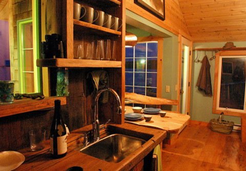 Example of a mountain style kitchen design in Albuquerque