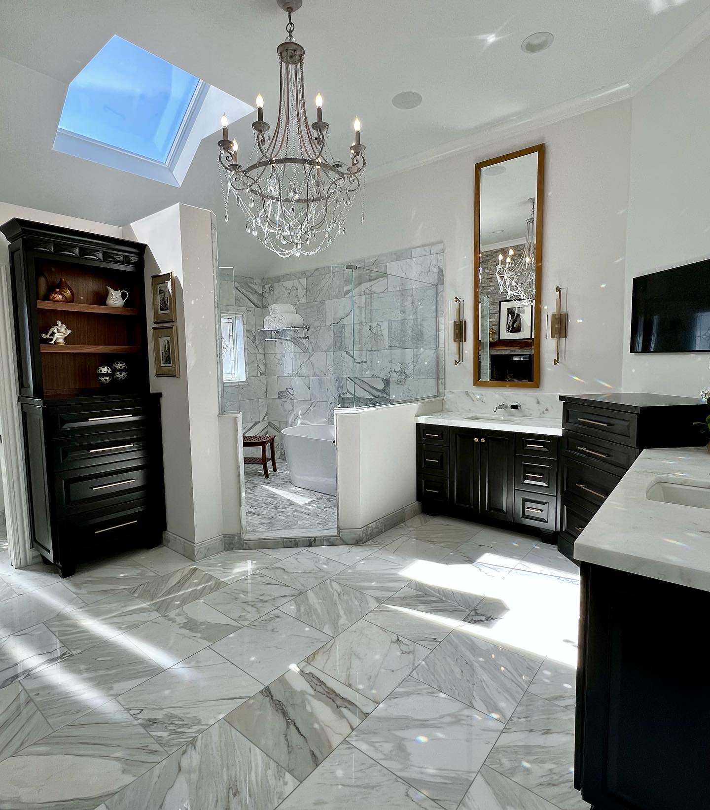 Beautiful Marble Master Bathroom