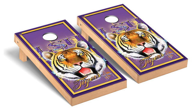 LSU Tigers Louisiana State 5 x 8 Tailgating Area Rug