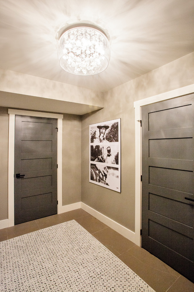 Funky Fresh Basement Contemporary Entry Toronto By