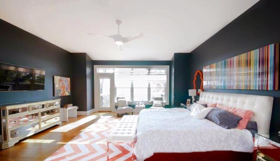 Transitional bedroom photo in Chicago