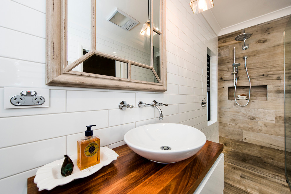 Photo of a transitional bathroom in Perth.