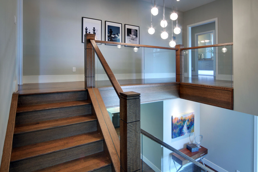 Staircase - transitional staircase idea in Calgary