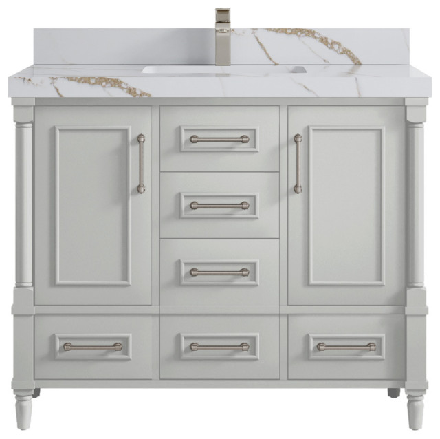 Aberdeen Bathroom Vanity, 42" Traditional Bathroom Vanities And Sink Consoles by Willow