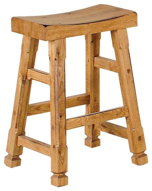 Sunny Designs Sedona 24 Saddle Seat Barstool Rustic Oak Sunny Designs Sedona 24 Saddle Seat Barstool Rustic Oak