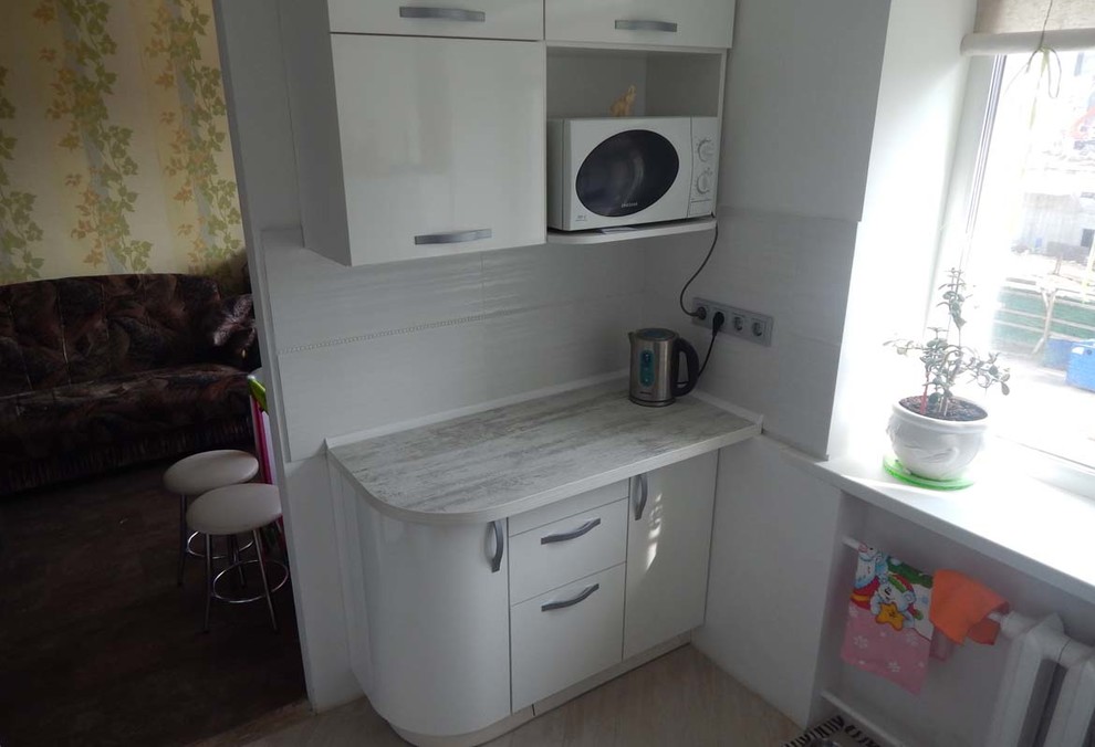 Кухни с фасадами из пластика