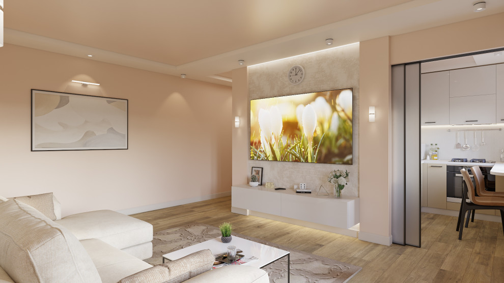 Дизайн двухкомнатной квартиры 44 м2