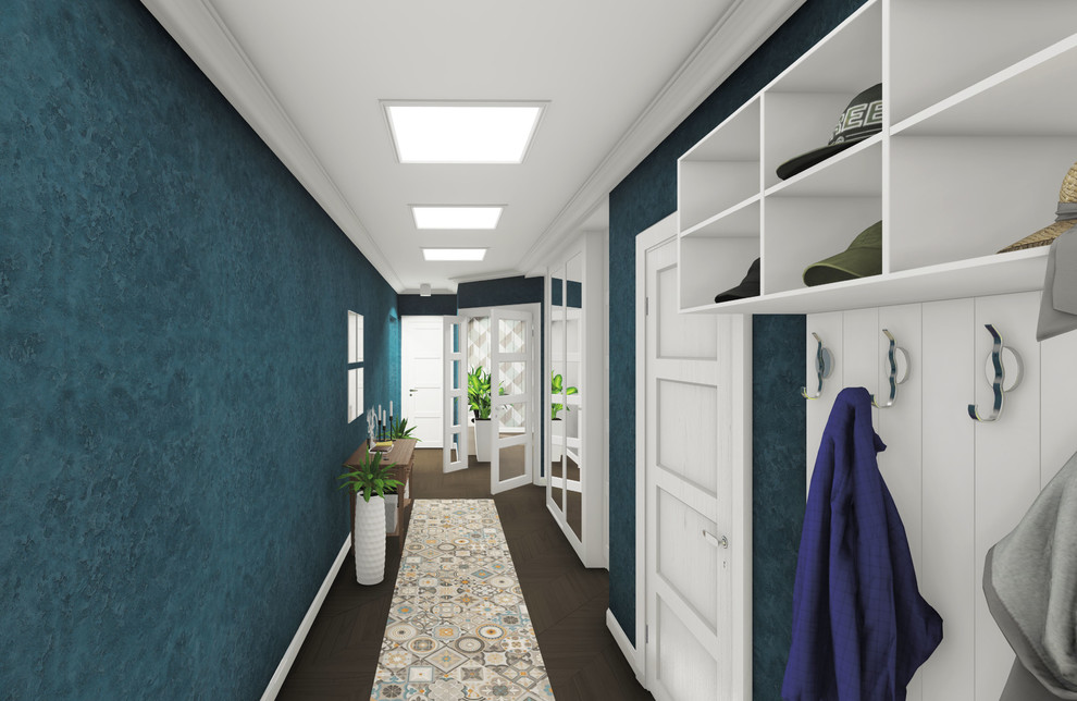 Прихожая в американско-скандинавском стиле (ленпроект, Сургут)