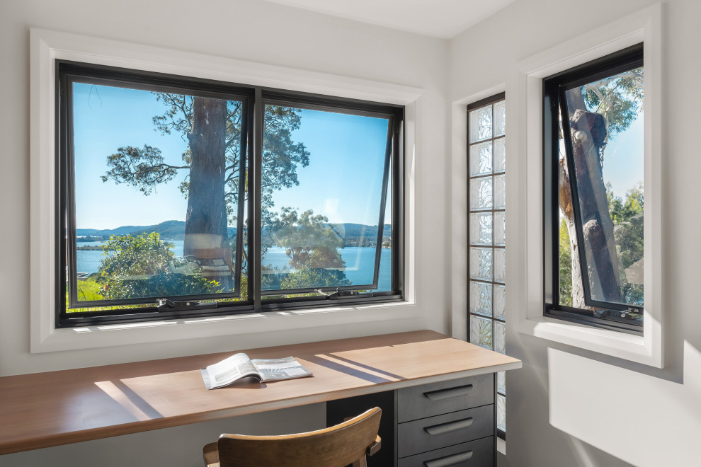 Contemporary home office in Central Coast.