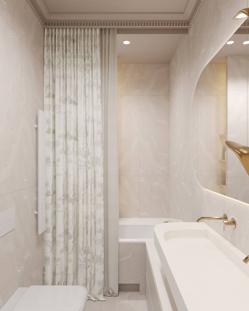 Светлый детский санузел 5 м².