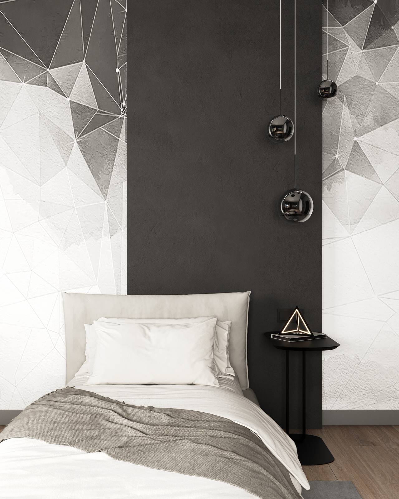 Стильный дом с красными акцентами