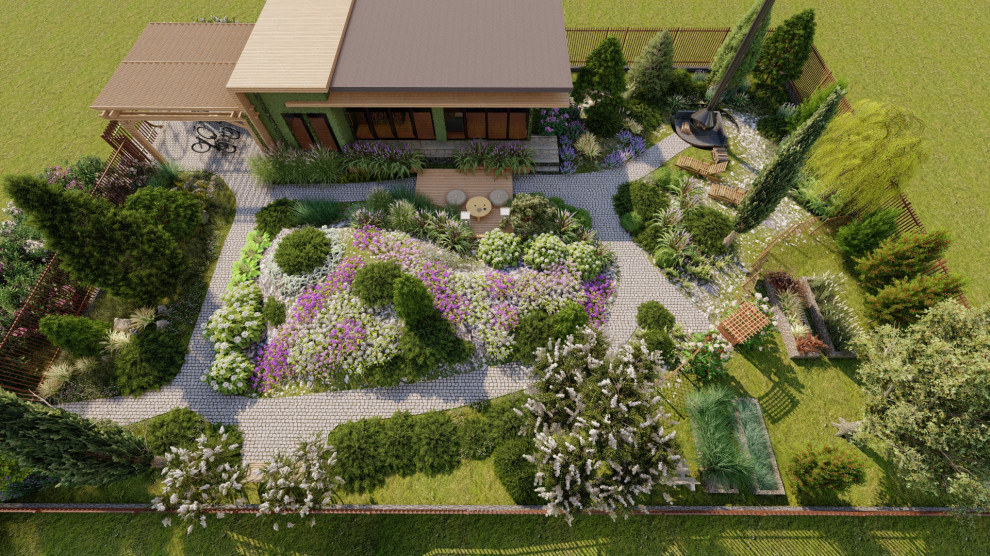 Каменистые устройства на участке 7 соток. "День/Ночь"