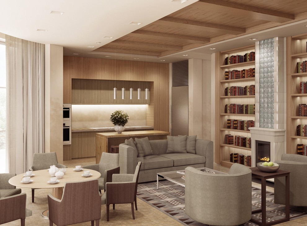 Rasskazovka village house interiors