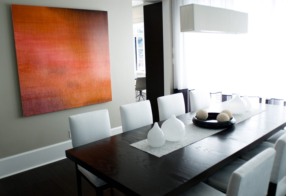 Photo of a modern dining room in Vancouver.