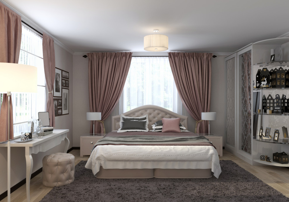 Проект двух комнат в коттедже