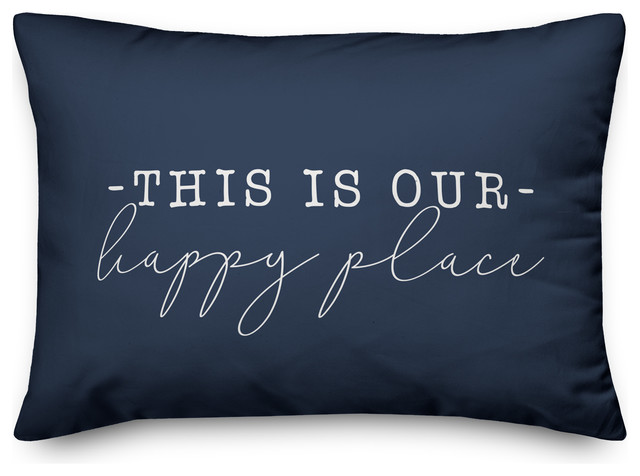 This Is Our Happy Place Outdoor Lumbar Pillow