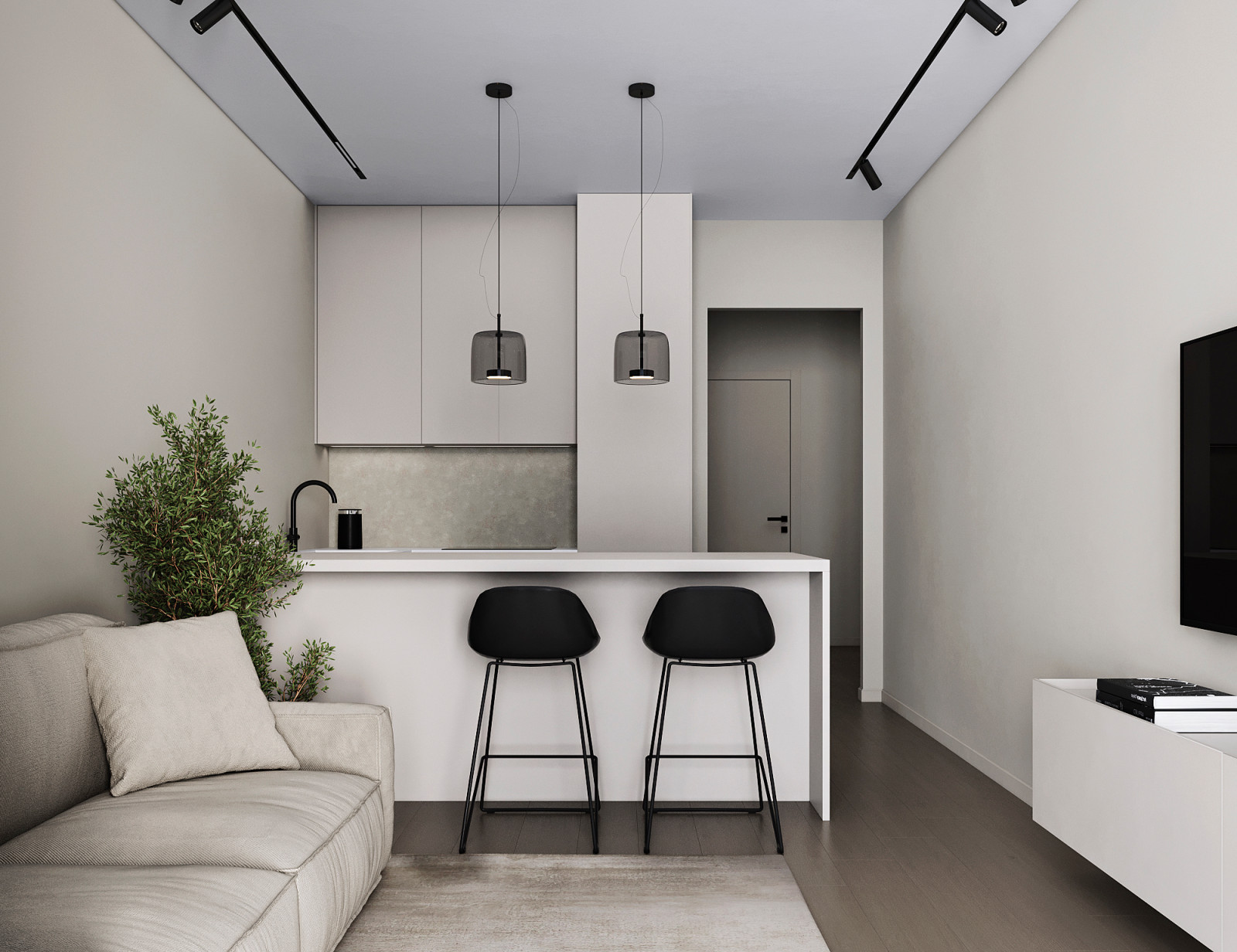 Современный интерьер квартиры на Финском заливе