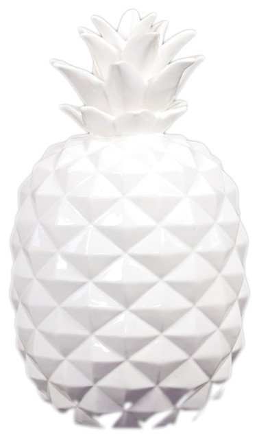 Urban Trends Collection Ceramic Pinele Figurine Large Gloss Finish White Urban Trends Collection Ceramic Pinele Figurine Large Gloss Finish White