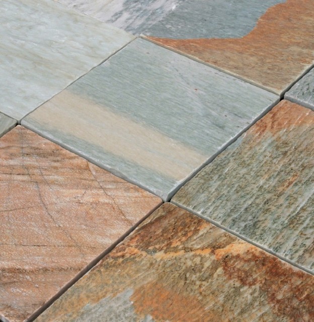 Cabot Slate Tiles Golden White Quartzite Natural 16x16 10 Cabot Slate Tiles Golden White Quartzite Natural 16 X16