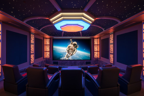 modern unique theme home theater designs