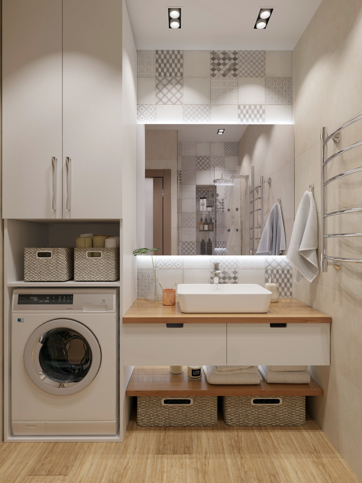 Проект кухни гостиной и санузла в Академ Риверсайд