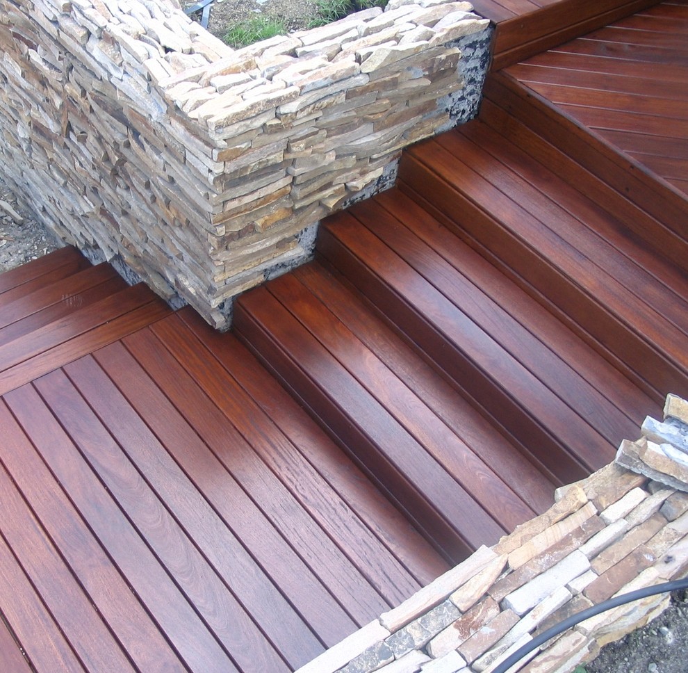 Примеры применения террасной доски из тропических пород древесины