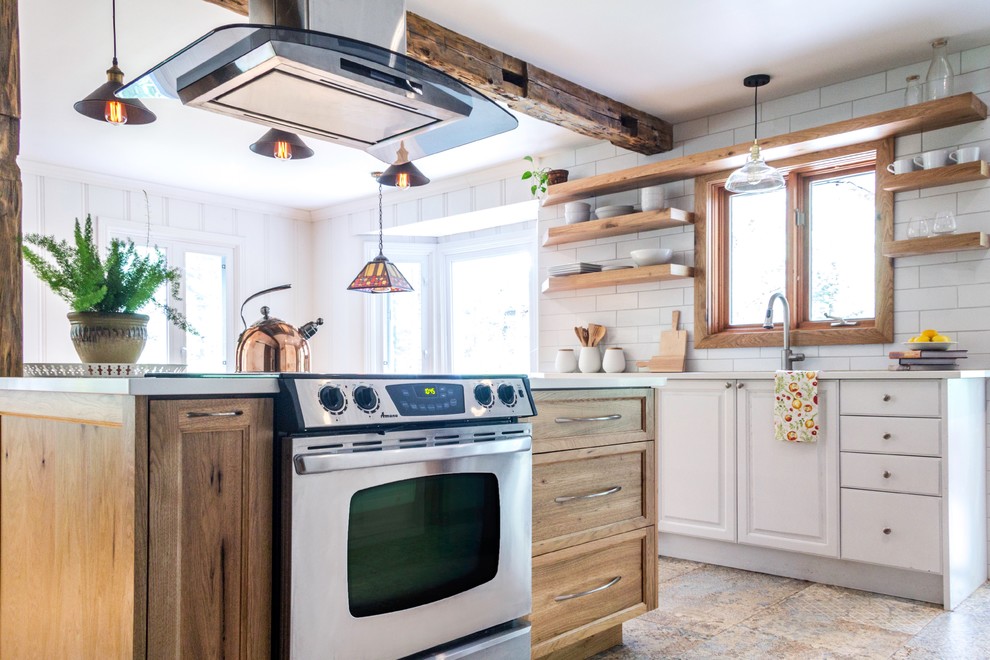 Rustic Modern Kitchen Kitchen Montreal by Atelier 329 inc. Houzz