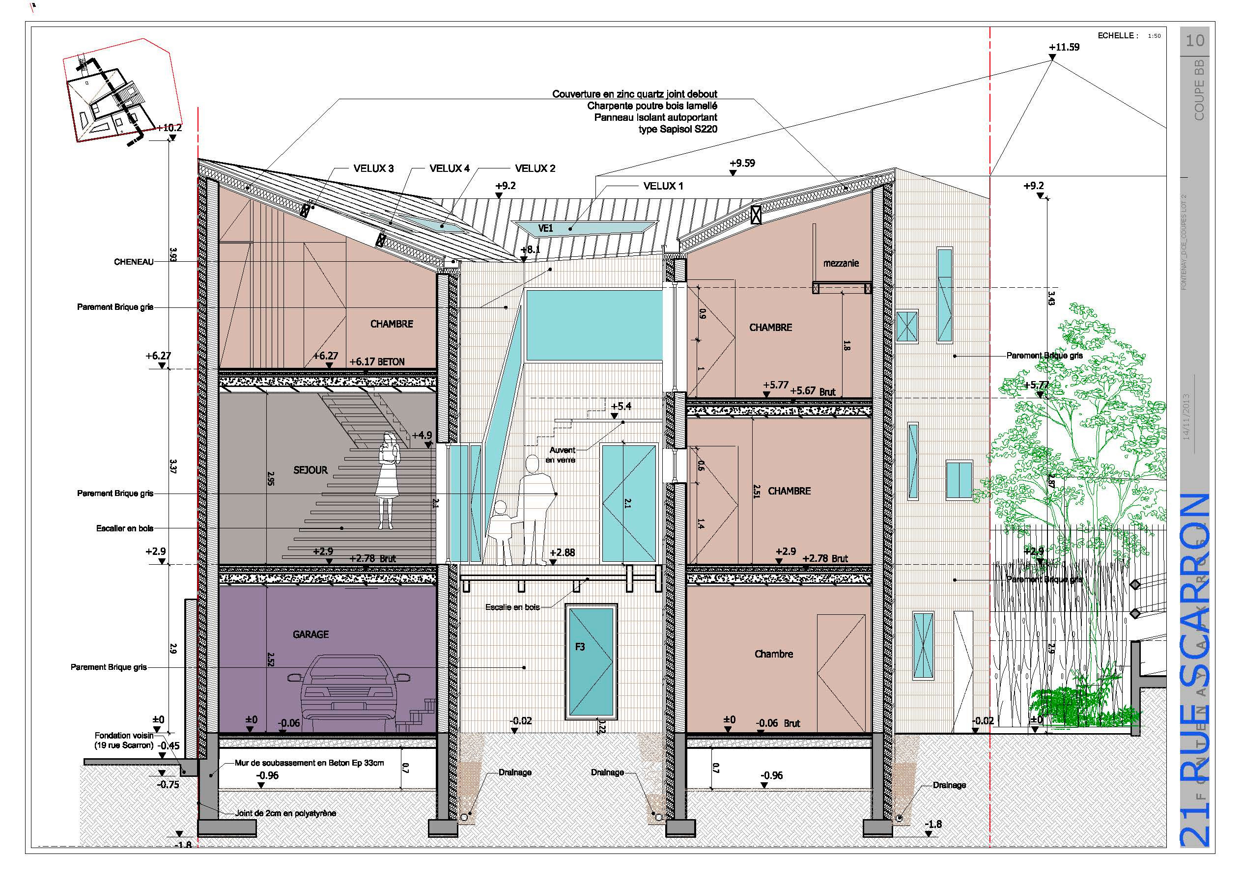 Construction d'une maison et mobilier sur-mesure