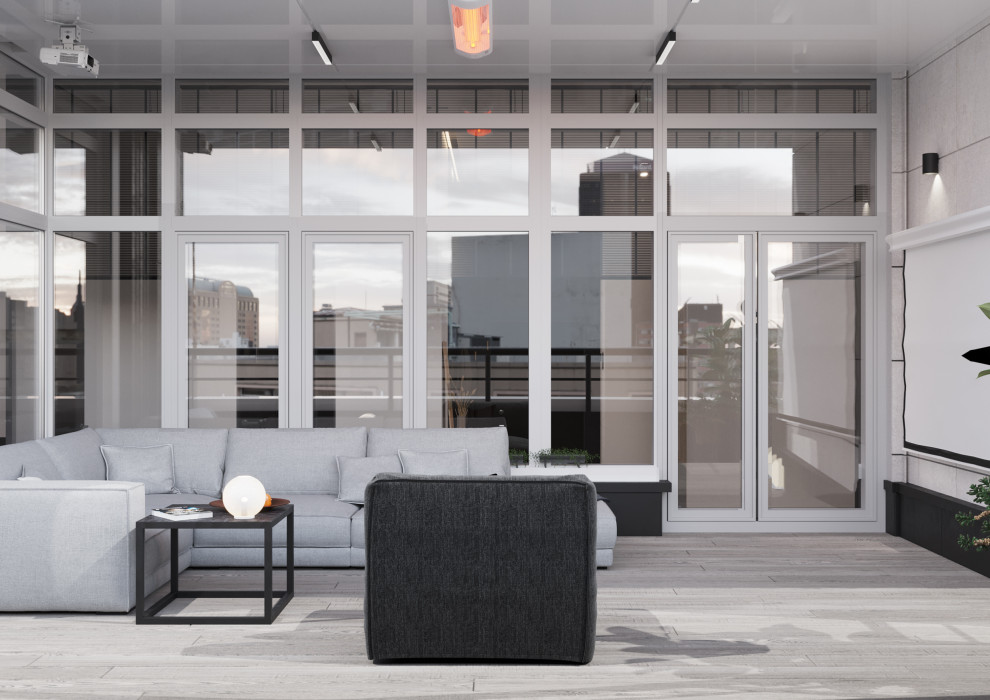 Большая квартира с террасами в Воронеже