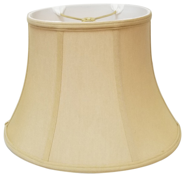 Oval Basic Lampshade, Antique Gold, (10.5x7.5)x(18x14)x13 - Traditional 