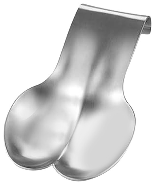 nu steel Double Spoon Rest Contemporary Spoon Rests by TATARA Houzz
