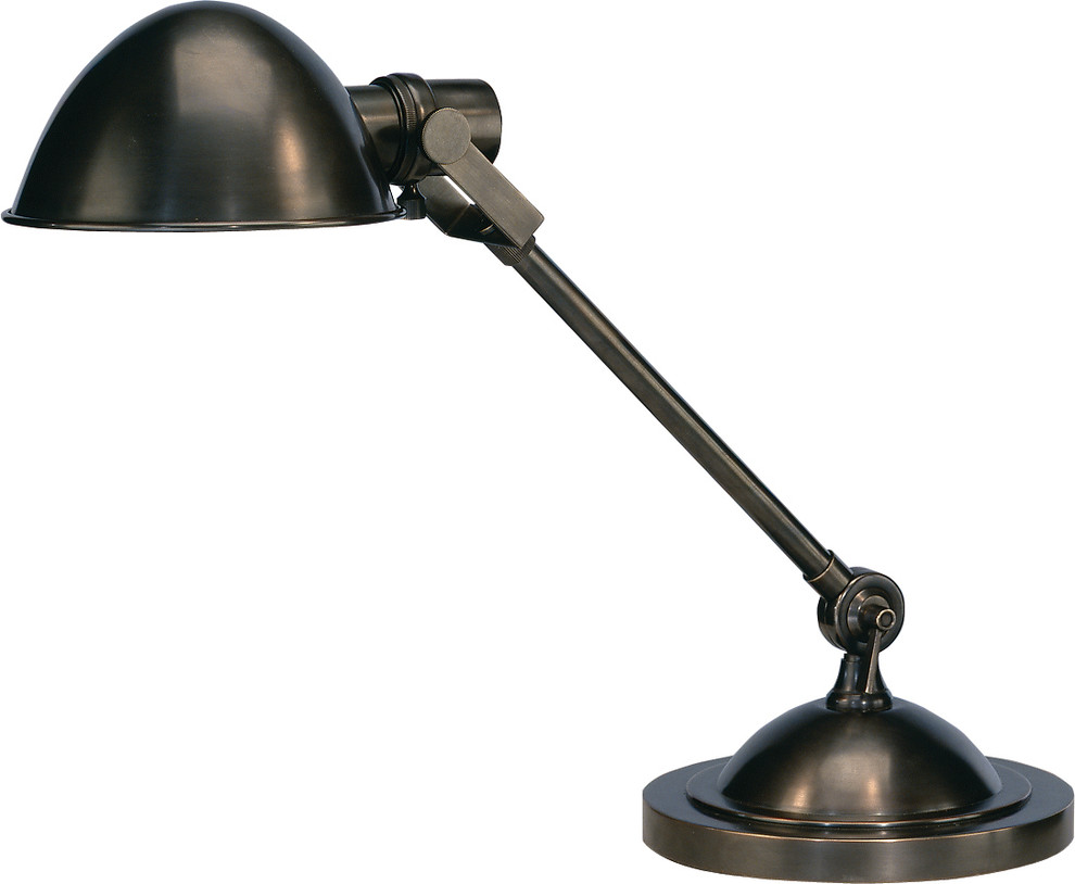 Robert Abbey Alvin Table Lamp, Deep Patina Bronze