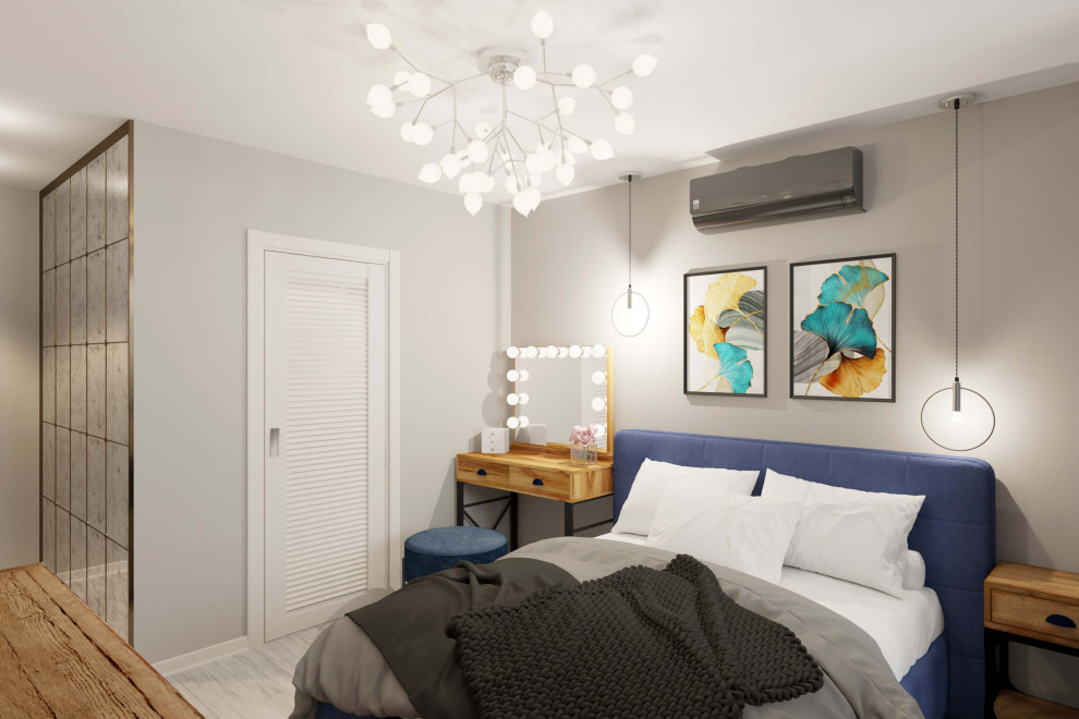 Трехкомнатная квартира 78 м2 в современном стиле, в доме серии П-44