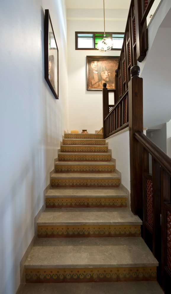 Bild på en orientalisk trappa